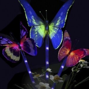 At night, the butterfly solar yard lights will turn into fascinating colors, beautiful lights will fill you with color in your life.They are just like a magical light to light up your heart.